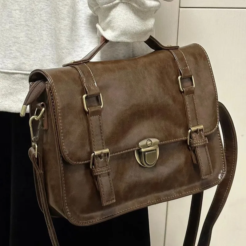 Japan Preppy Style Uniform Shoulder School Bags for Women PU Leather Large Briefcase Tote Handbag For Girls Backpack bagpack
Japan Preppy Style Uniform Shoulder School Bags for Women PU Leather Large Briefcase Tote Handbag For Girls Backpack bagpack