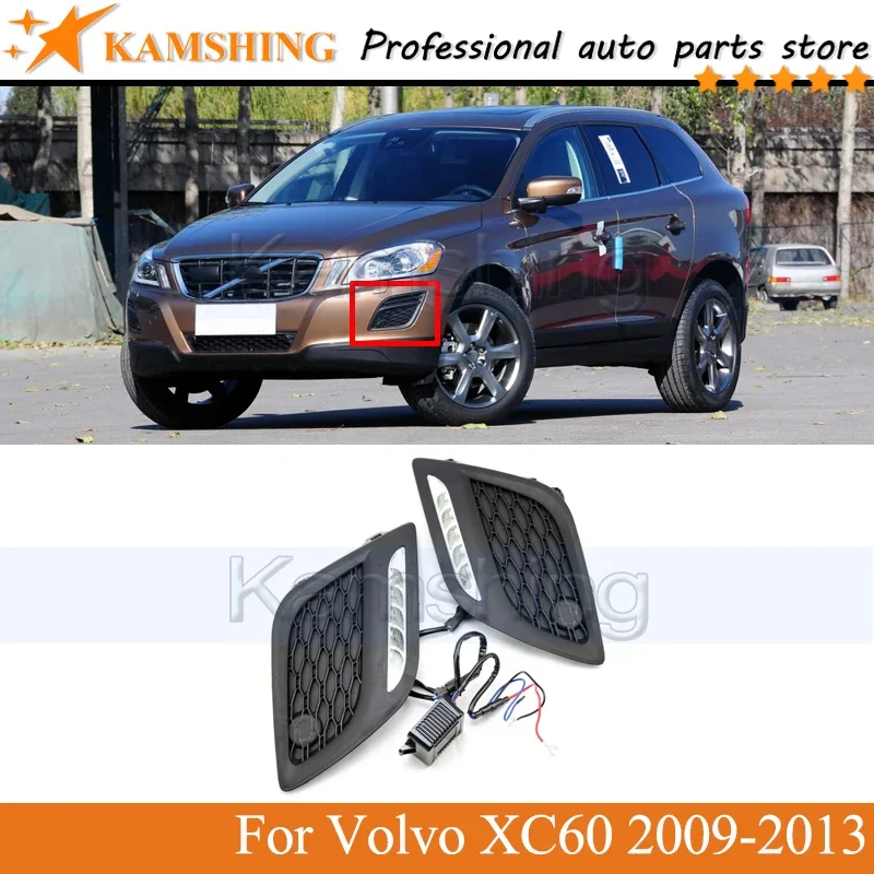 Kamshing 2pcs LED Front driving light DRL For Volvo XC60 2009 2010 2011 2012 2013 Running lamp daytime bumper lamp
Kamshing 2pcs LED Front driving light DRL For Volvo XC60 2009 2010 2011 2012 2013 Running lamp daytime bumper lamp