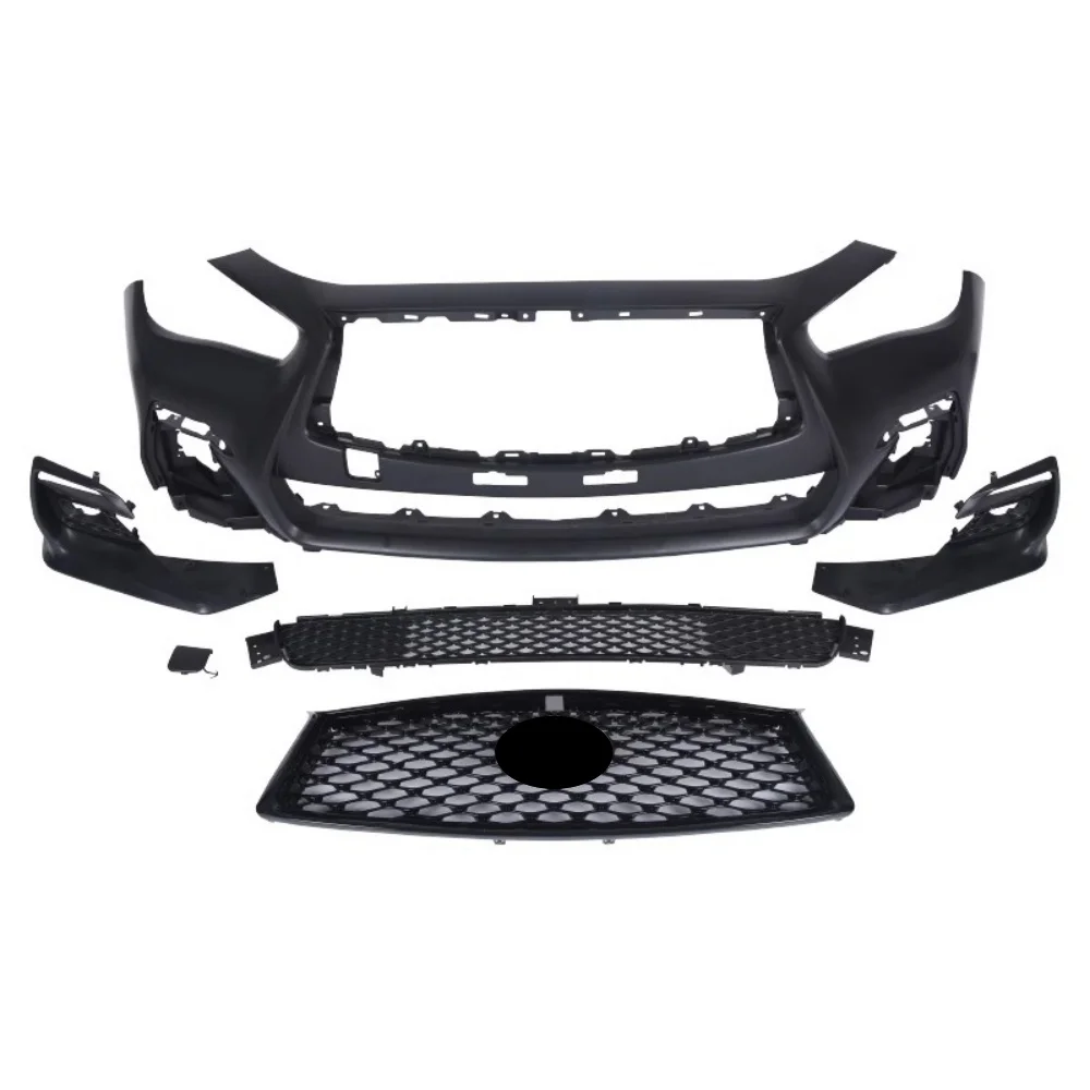 Front bumper Assembly for Infiniti Q50L 14-21 modified Front Bumper Grill Radiator Fog lamp frame Body Kit Car Accessories
Front bumper Assembly for Infiniti Q50L 14-21 modified Front Bumper Grill Radiator Fog lamp frame Body Kit Car Accessories