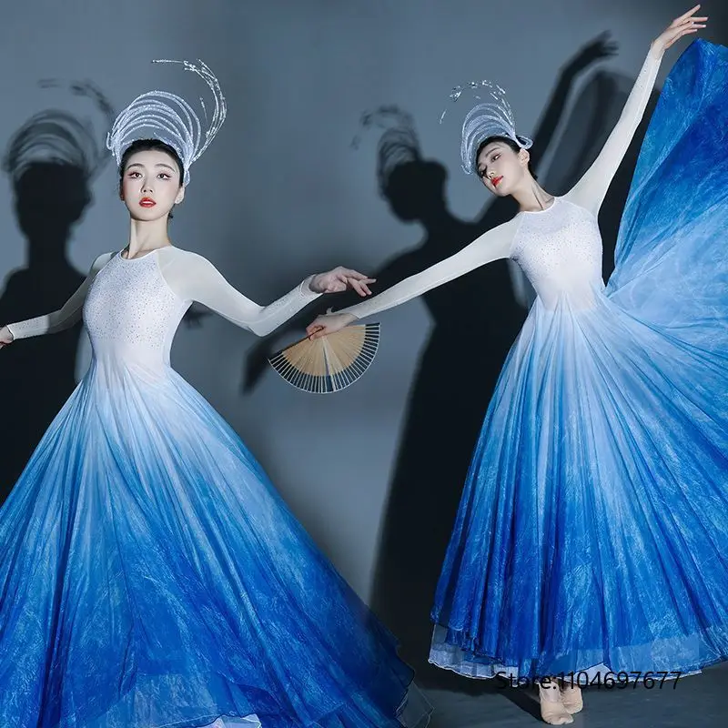 Big Swing Costume New Modern Dance Ballroom Dance Long Skirt Stage Performance Dress Classical Dance
Big Swing Costume New Modern Dance Ballroom Dance Long Skirt Stage Performance Dress Classical Dance