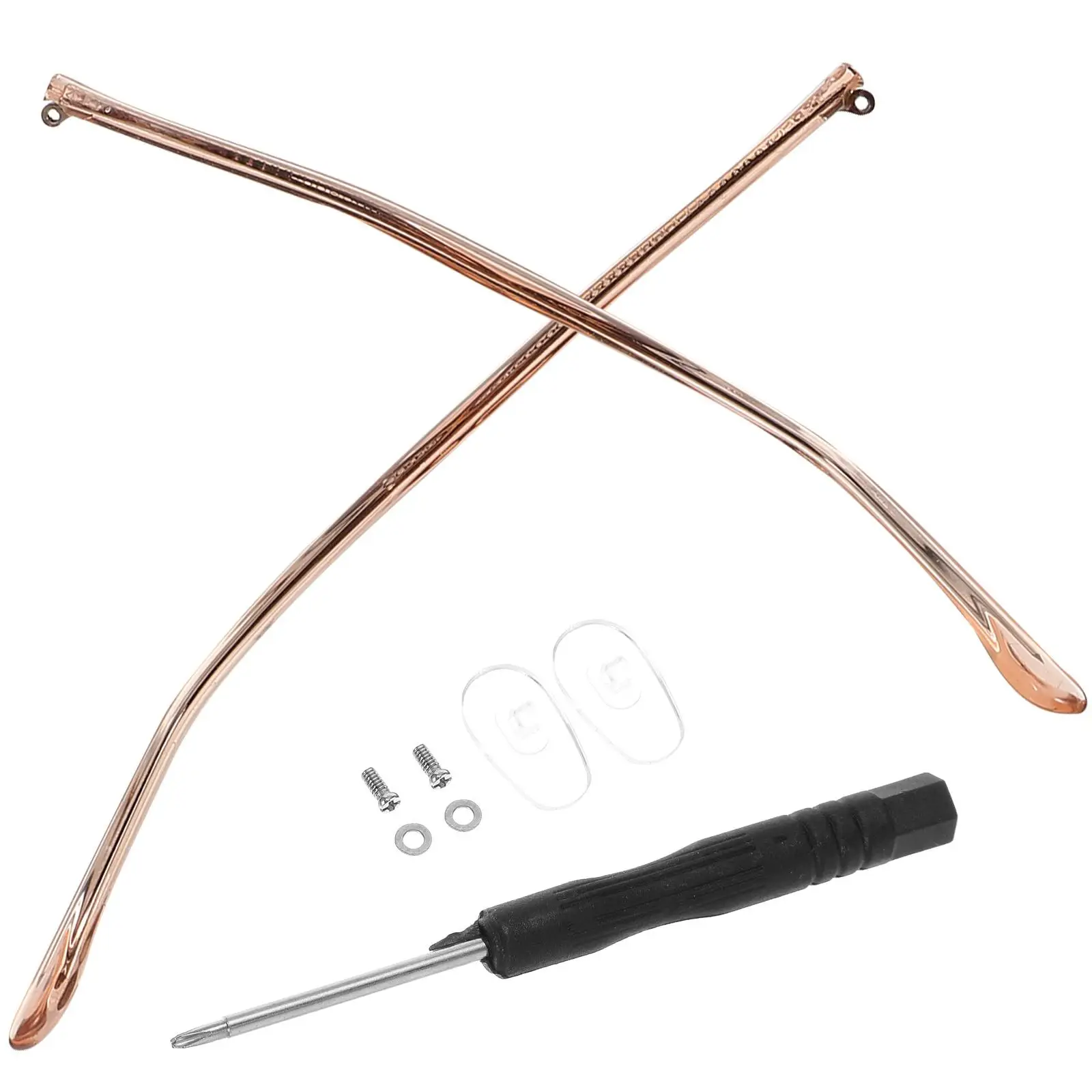 Crystal Glasses Arm Legs Replacement 1 Pair Rose Gold Metal Durable Eyewear Repair Accessories Comfortable Long
Crystal Glasses Arm Legs Replacement 1 Pair Rose Gold Metal Durable Eyewear Repair Accessories Comfortable Long