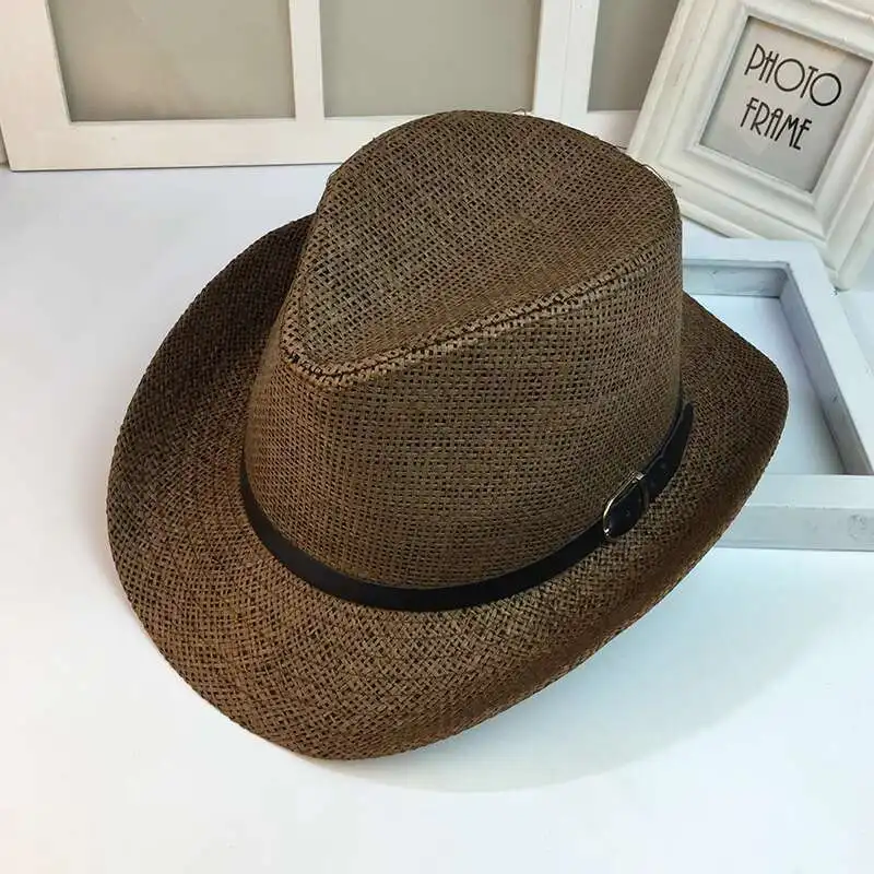British Wide Brimmed Jazz Cowboy Straw Men's Women's Sun Protection Shading Hat, Spring And Summer Fashion Trend, Korean Version
British Wide Brimmed Jazz Cowboy Straw Men's Women's Sun Protection Shading Hat, Spring And Summer Fashion Trend, Korean Version