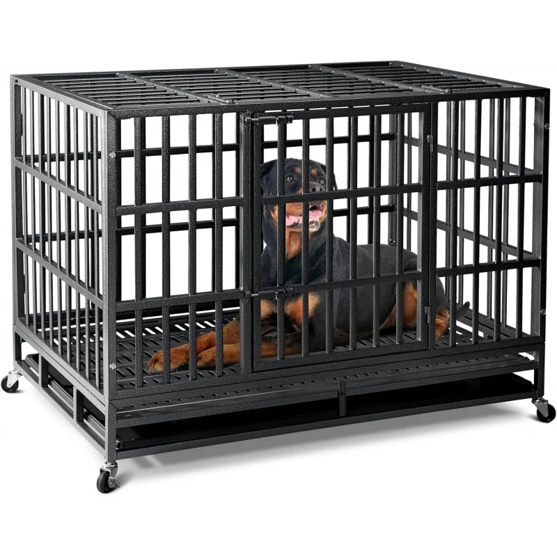 48 Inch Heavy Duty Indestructible Dog Crate, 2025 Upgraded Reinforced Baseplate, XL kennel high anxiety large dogs, 250lbs
48 Inch Heavy Duty Indestructible Dog Crate, 2025 Upgraded Reinforced Baseplate, XL kennel high anxiety large dogs, 250lbs