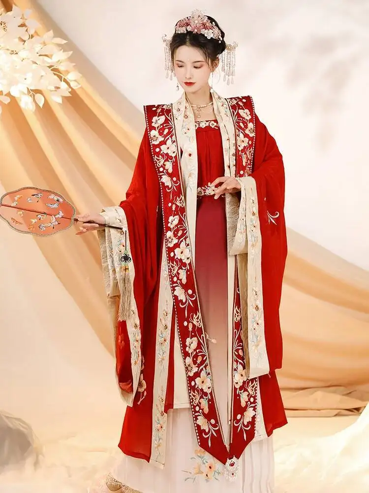 Modern Queen Hanfu Costume Women Chinese Traditional Dress Kimonos Mujer Ancient Tang Dynasty Set Hanbok Cosplay Retro Noble
Modern Queen Hanfu Costume Women Chinese Traditional Dress Kimonos Mujer Ancient Tang Dynasty Set Hanbok Cosplay Retro Noble