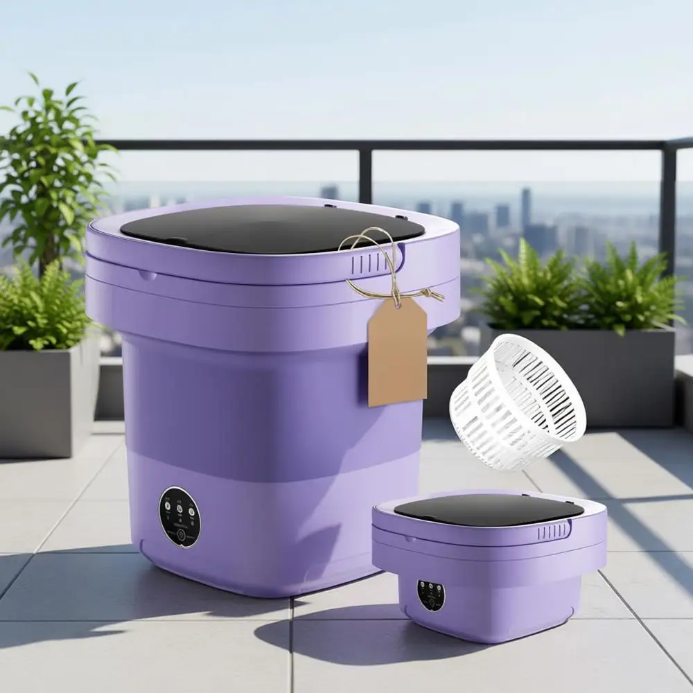 Портативная стиральная машина, мини-стиральная машина с функцией сушки, складное ведро для небольших загрузок
Портативная стиральная машина, мини-стиральная машина с функцией сушки, складное ведро для небольших загрузок