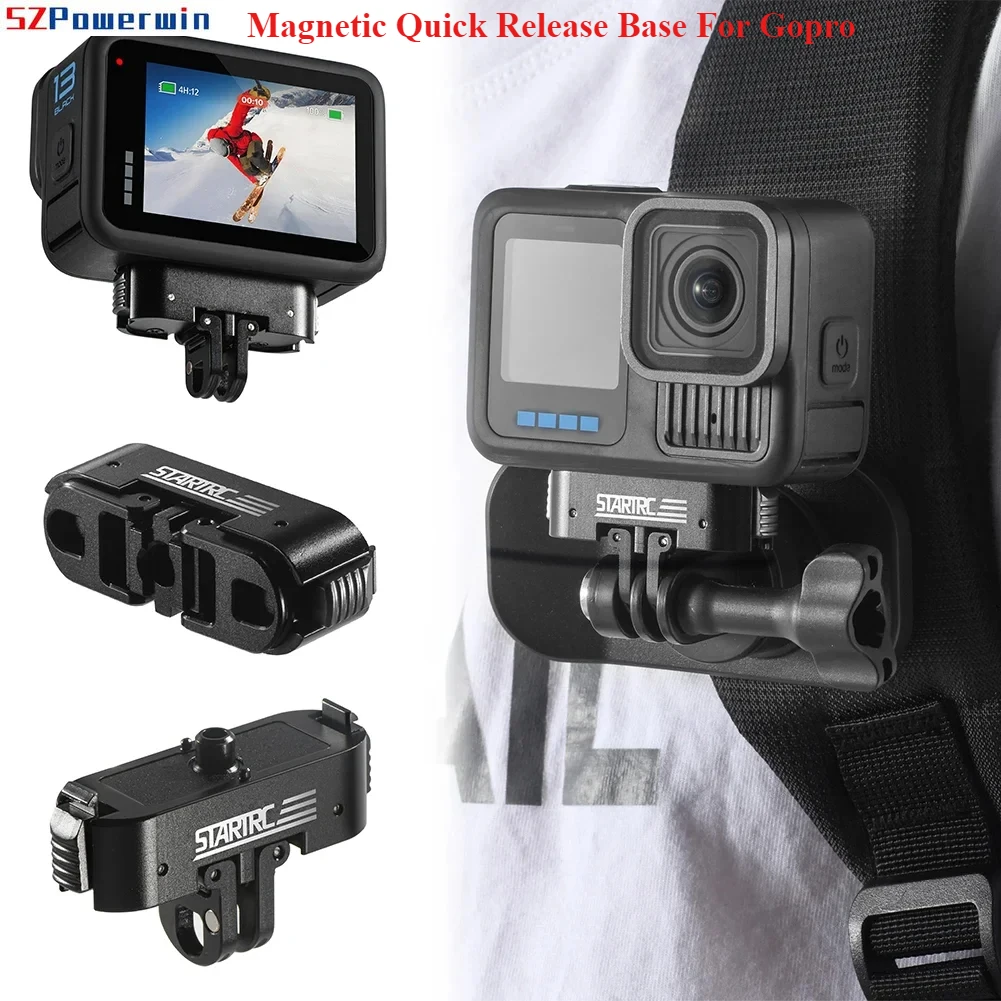 Metal Magnetic Quick Release Base 1/4 Thread Extension Mount Adapter Holder Bracket Magnetic Two Claw Adapter for GoPro Hero 13
Metal Magnetic Quick Release Base 1/4 Thread Extension Mount Adapter Holder Bracket Magnetic Two Claw Adapter for GoPro Hero 13