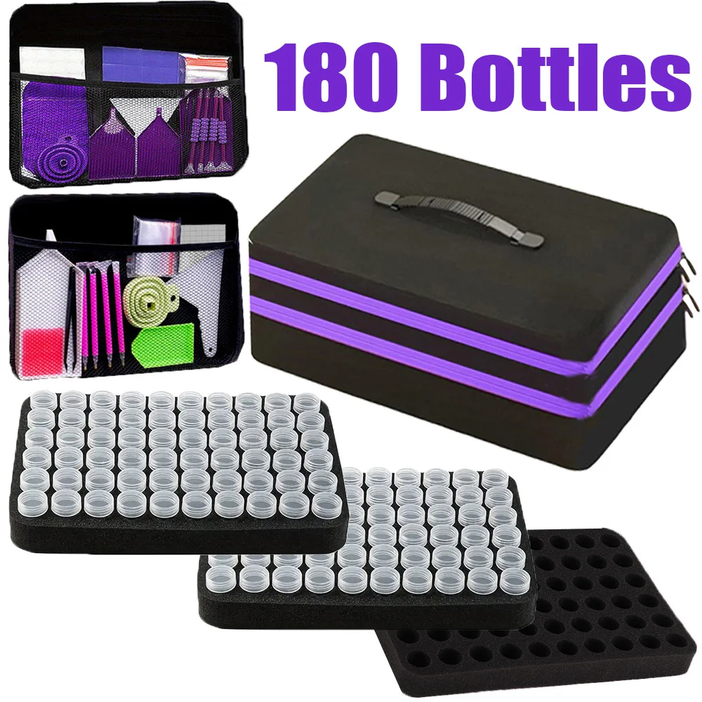 180 Slot Storage Container for Diamond Art Kits for Adults,Portable Bead Storage Boxes for Diamond Painting Accessories and Tool
180 Slot Storage Container for Diamond Art Kits for Adults,Portable Bead Storage Boxes for Diamond Painting Accessories and Tool