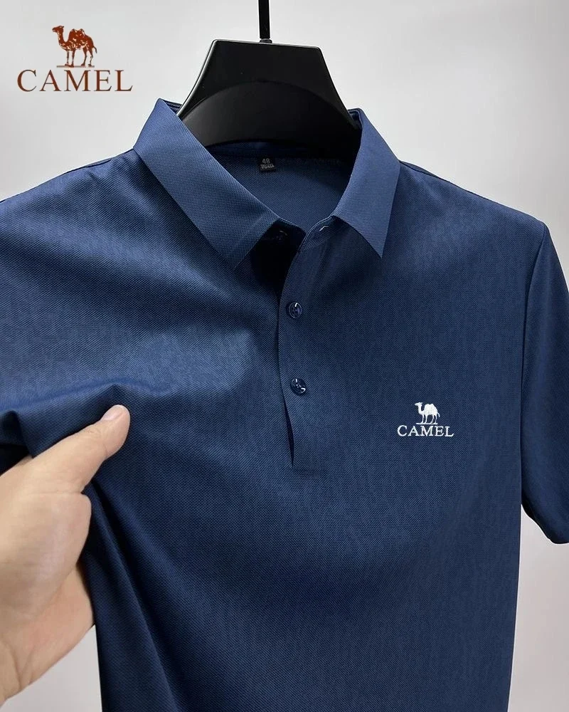 New Embroidered Silk Camouflage Short Sleeved Polo Shirt, Summer Men's Fashion Trend, Business Casual, Breathable and Cool Top
New Embroidered Silk Camouflage Short Sleeved Polo Shirt, Summer Men's Fashion Trend, Business Casual, Breathable and Cool Top