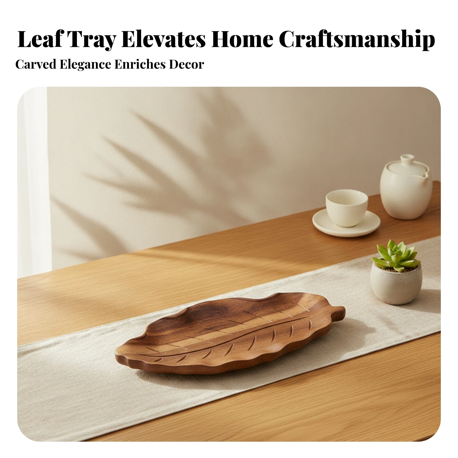 Wooden Leaf Tray Shallow Profile Wood Leaf Tray Tableware Natural Brown Home Decor Raised Edges
Wooden Leaf Tray Shallow Profile Wood Leaf Tray Tableware Natural Brown Home Decor Raised Edges