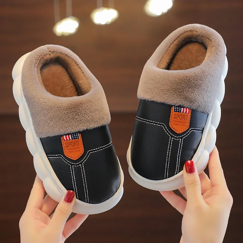 Cotton slippers PU leather waterproof cotton shoes slippers men's shoe women's shoe student shoe
Cotton slippers PU leather waterproof cotton shoes slippers men's shoe women's shoe student shoe