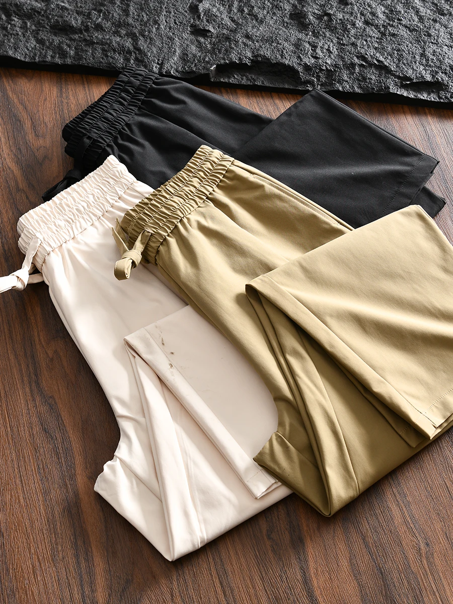 Silky Smooth Men's Casual Wide Leg Pants Elastic Waist Autumn New Style Loose Fit Classic Straight Leg Trousers for Youth
Silky Smooth Men's Casual Wide Leg Pants Elastic Waist Autumn New Style Loose Fit Classic Straight Leg Trousers for Youth