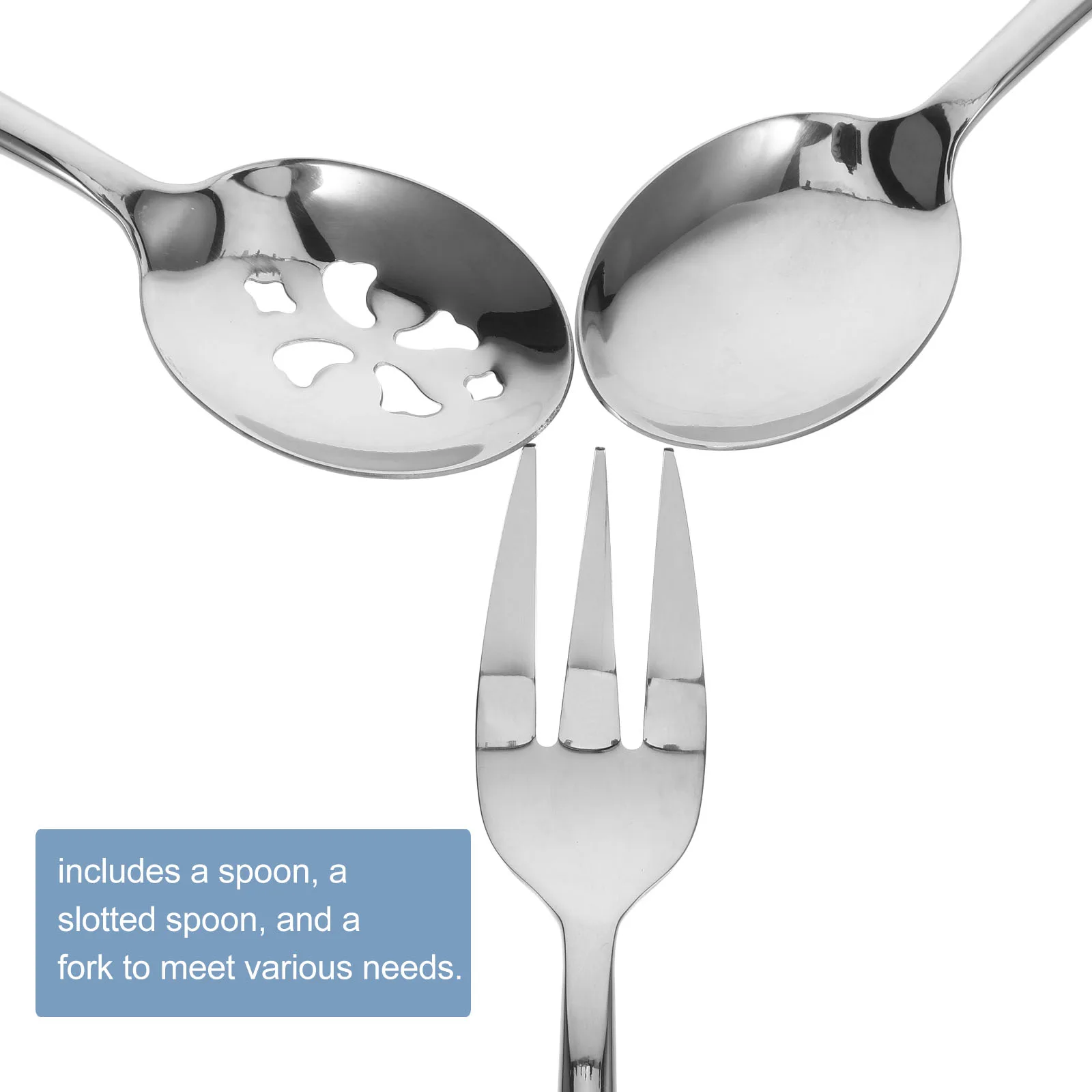 1 Stainless Steel Spoon Fork Set Multi-Functional Kitchen Utensils Durable Tableware For Home Restaurant Picnic Salad Western
1 Stainless Steel Spoon Fork Set Multi-Functional Kitchen Utensils Durable Tableware For Home Restaurant Picnic Salad Western