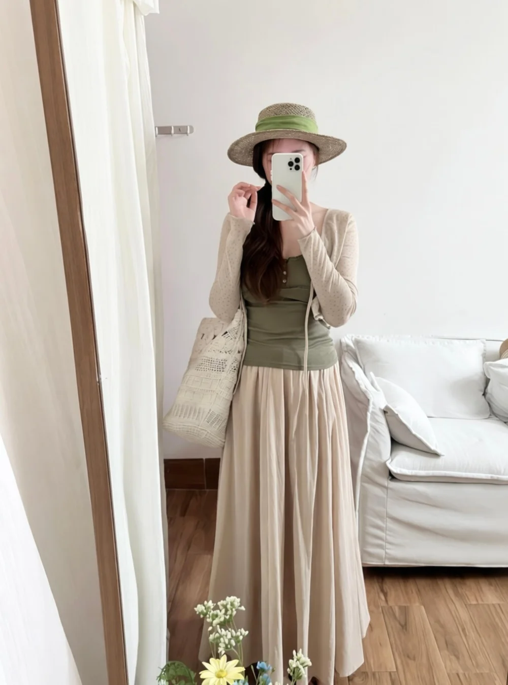 Sun Protection Casual Knitted Set Green Camisole Inner Wear Women's Summer Skirt Three Piece Suit Fashionable Casual Wear
Sun Protection Casual Knitted Set Green Camisole Inner Wear Women's Summer Skirt Three Piece Suit Fashionable Casual Wear