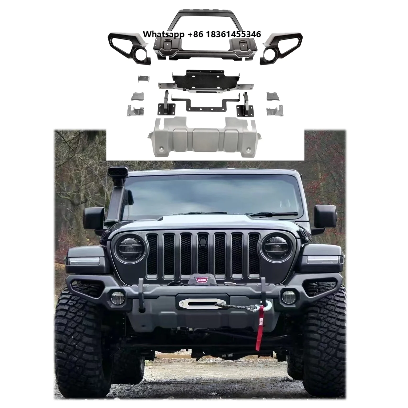 For Wrangler JL 2018+ Gladiator JT LUFENG 4x4 Car Offroad Accessories Car RR Steel Front Bumper
For Wrangler JL 2018+ Gladiator JT LUFENG 4x4 Car Offroad Accessories Car RR Steel Front Bumper