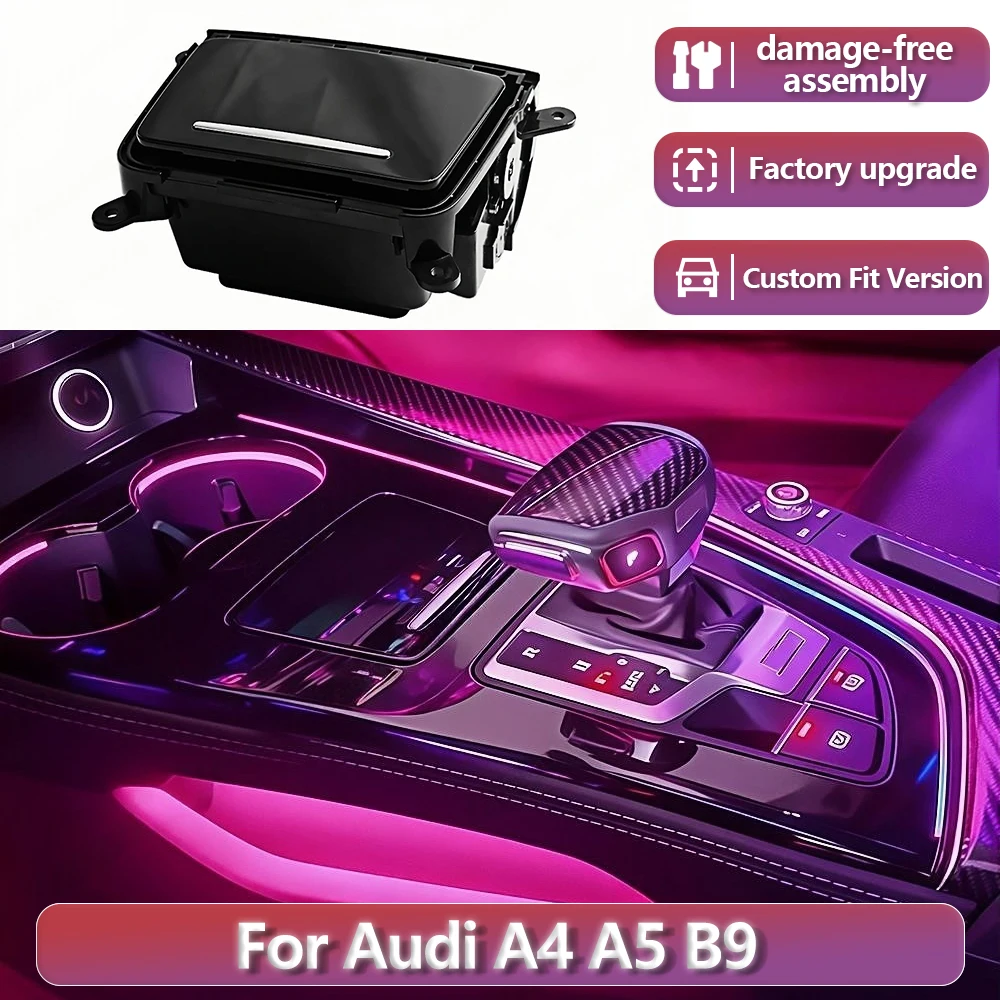 RSNAVI Factory settings For Audi A4 A5 B9 2017-2023 64 Colors LED Center Console Saddle atmosphere Light Storage Box Precise Fit
RSNAVI Factory settings For Audi A4 A5 B9 2017-2023 64 Colors LED Center Console Saddle atmosphere Light Storage Box Precise Fit