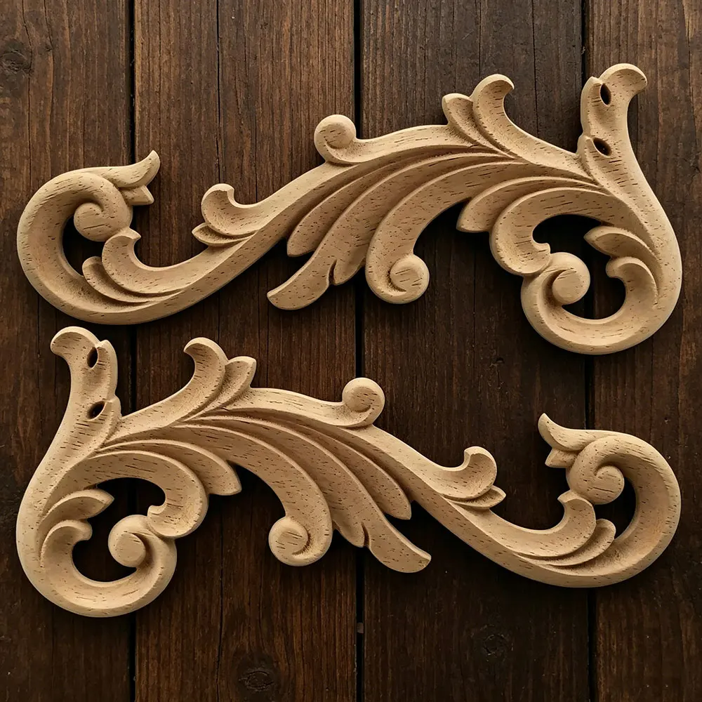 4PCS Unpainted Wooden Carved Corner Applique Frame for Home Furniture Wall Cabinet Door Decorative Wood Miniature Craft
4PCS Unpainted Wooden Carved Corner Applique Frame for Home Furniture Wall Cabinet Door Decorative Wood Miniature Craft