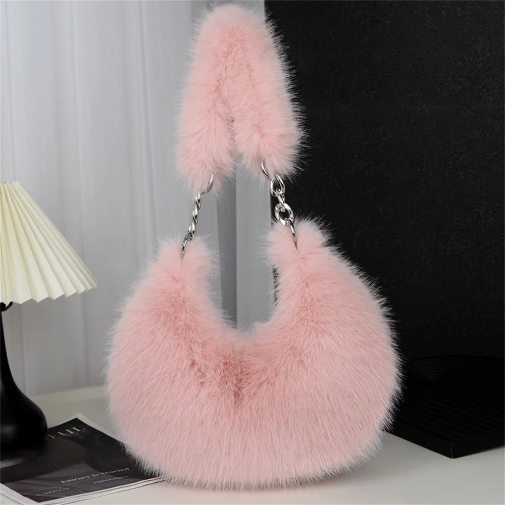 Faux Fur Large Capacity Tote Bag Versatile Handbag For Women Plush Commuting Bag Messenger Shoulder Bga Designer Luxury Bags
Faux Fur Large Capacity Tote Bag Versatile Handbag For Women Plush Commuting Bag Messenger Shoulder Bga Designer Luxury Bags
