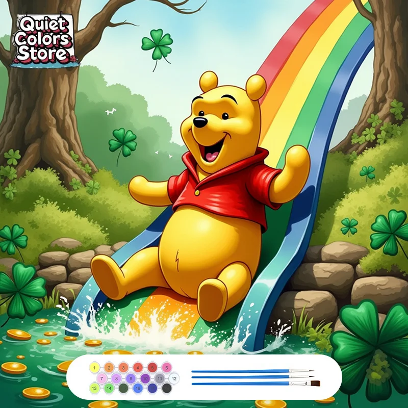 (Quiet Colors Store)DIY Paint by Numbers Kit - Winnie the Pooh, 40x40cm / 15.7x15.7 Inches, Perfect for Restaurants, Halloween,
(Quiet Colors Store)DIY Paint by Numbers Kit - Winnie the Pooh, 40x40cm / 15.7x15.7 Inches, Perfect for Restaurants, Halloween,
