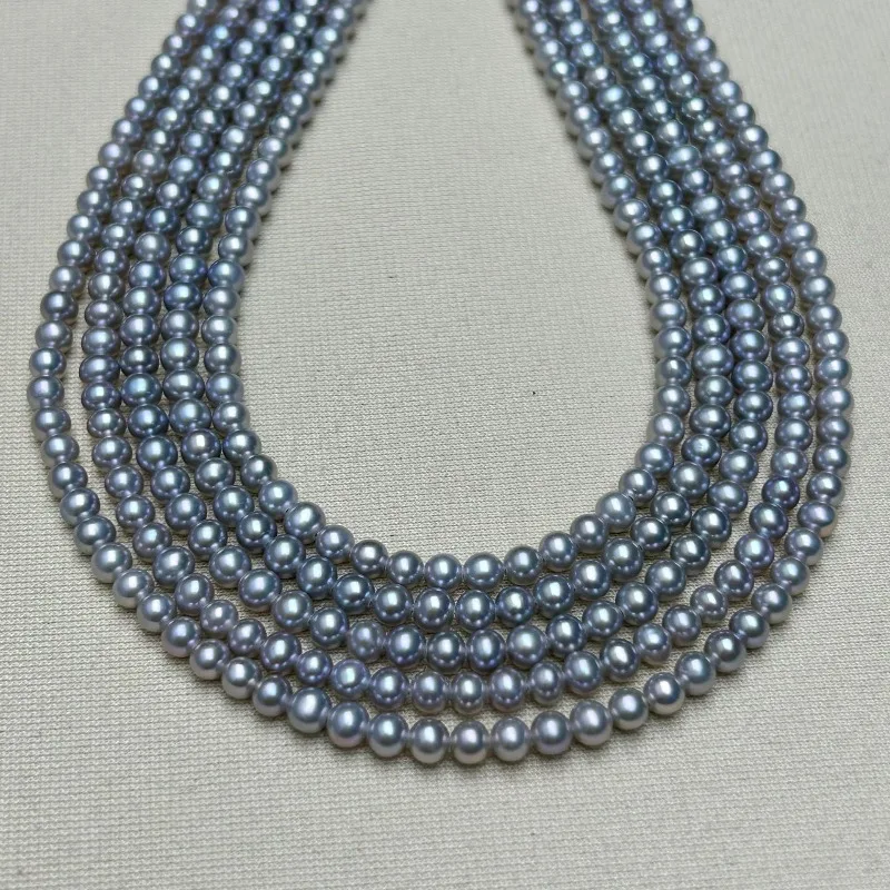 Baby Pearl Necklace 4-5mm, Genuine Linen Color, Strong Light, Nearly Round Natural Pearl Products Wholesale
Baby Pearl Necklace 4-5mm, Genuine Linen Color, Strong Light, Nearly Round Natural Pearl Products Wholesale