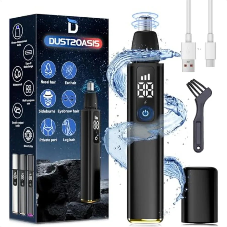 Ear and Nose Hair Trimmer for Men Women2024 Nose Hair Trimmers Clipper Pro15000 RPM Motor with 3 Speed and LED Display Hair Tri
Ear and Nose Hair Trimmer for Men Women2024 Nose Hair Trimmers Clipper Pro15000 RPM Motor with 3 Speed and LED Display Hair Tri