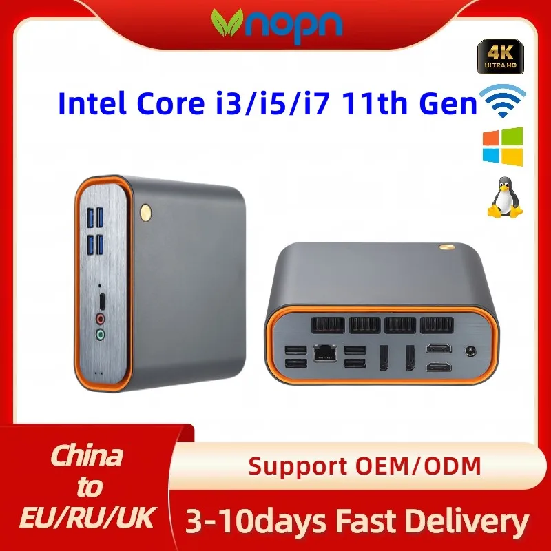 Мини ПК In-tel Core i3 1115G4 i5 1145G7 DDR4 2 * DP 2 * HD Поддержка четырех ультра дисплеев Win11 Linux офисный Настольный ПК Мини компьютер
Мини ПК In-tel Core i3 1115G4 i5 1145G7 DDR4 2 * DP 2 * HD Поддержка четырех ультра дисплеев Win11 Linux офисный Настольный ПК Мини компьютер