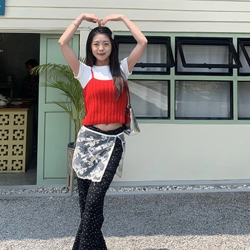 39BC Korean Fashion Sheer Flower Lace Apron Skirt for Women See Through Overskirt Hip Covering Side Button Short Half Skirt
39BC Korean Fashion Sheer Flower Lace Apron Skirt for Women See Through Overskirt Hip Covering Side Button Short Half Skirt