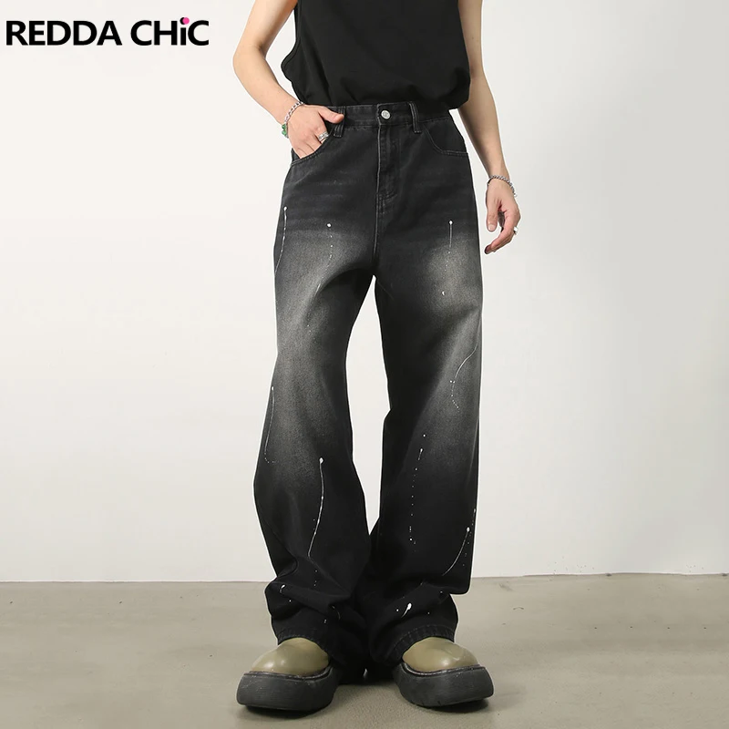 ReddaChic Splash Ink Baggy Jeans Women Distressed Y2k Loose Casual Pants Graffiti Wide Leg Low Waist Trousers Vintage Clothes
ReddaChic Splash Ink Baggy Jeans Women Distressed Y2k Loose Casual Pants Graffiti Wide Leg Low Waist Trousers Vintage Clothes