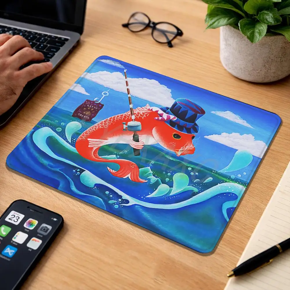 HYBXAXC Funny Fishing Red Fish Small Mouse Pad Non-Slip Rubber Desk Mat for Gaming Office
HYBXAXC Funny Fishing Red Fish Small Mouse Pad Non-Slip Rubber Desk Mat for Gaming Office