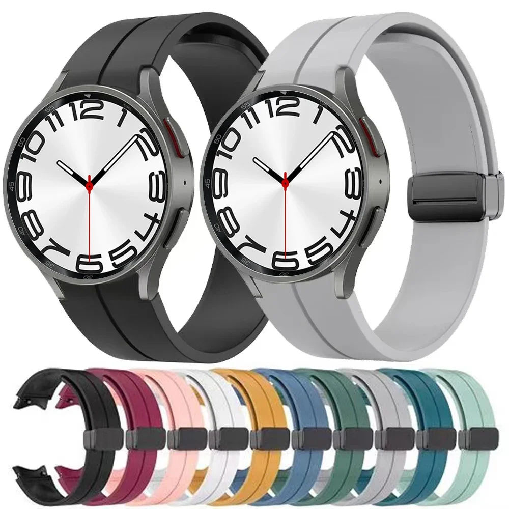Ремешок силиконовый магнитный для Samsung Galaxy watch 4 5 40 мм 44 мм 5 Pro 45 мм, браслет для Galaxy watch 4 Classic 42 мм 46 мм
Ремешок силиконовый магнитный для Samsung Galaxy watch 4 5 40 мм 44 мм 5 Pro 45 мм, браслет для Galaxy watch 4 Classic 42 мм 46 мм
