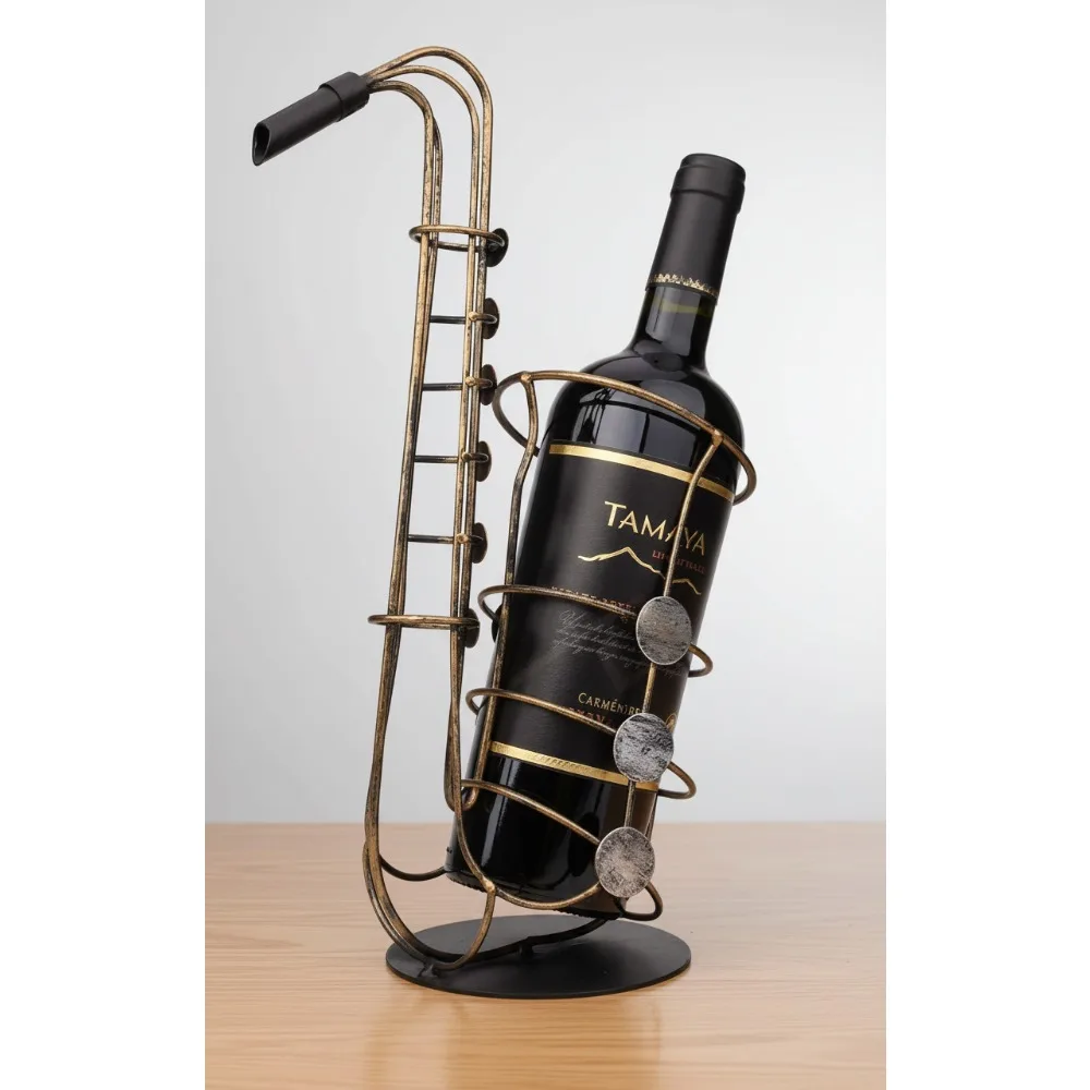 Саксофон, винная стойка, металлический держатель для бутылок, креативный настольный декор, подарок для любителей вина, домашний бар, кухня
Саксофон, винная стойка, металлический держатель для бутылок, креативный настольный декор, подарок для любителей вина, домашний бар, кухня