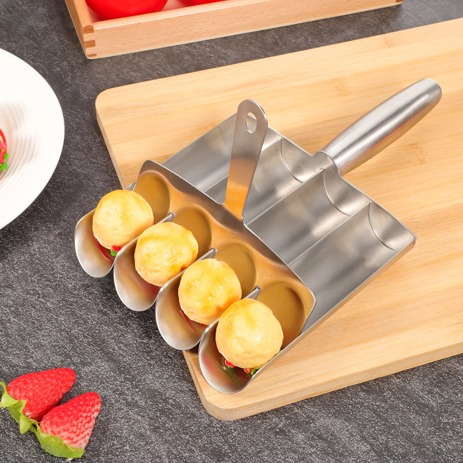 Meatball Maker Stainless Steel Manual Machine for Shaping Meatballs Fish Balls Vegetable Balls Multi-row Design Non-stick Easy
Meatball Maker Stainless Steel Manual Machine for Shaping Meatballs Fish Balls Vegetable Balls Multi-row Design Non-stick Easy
