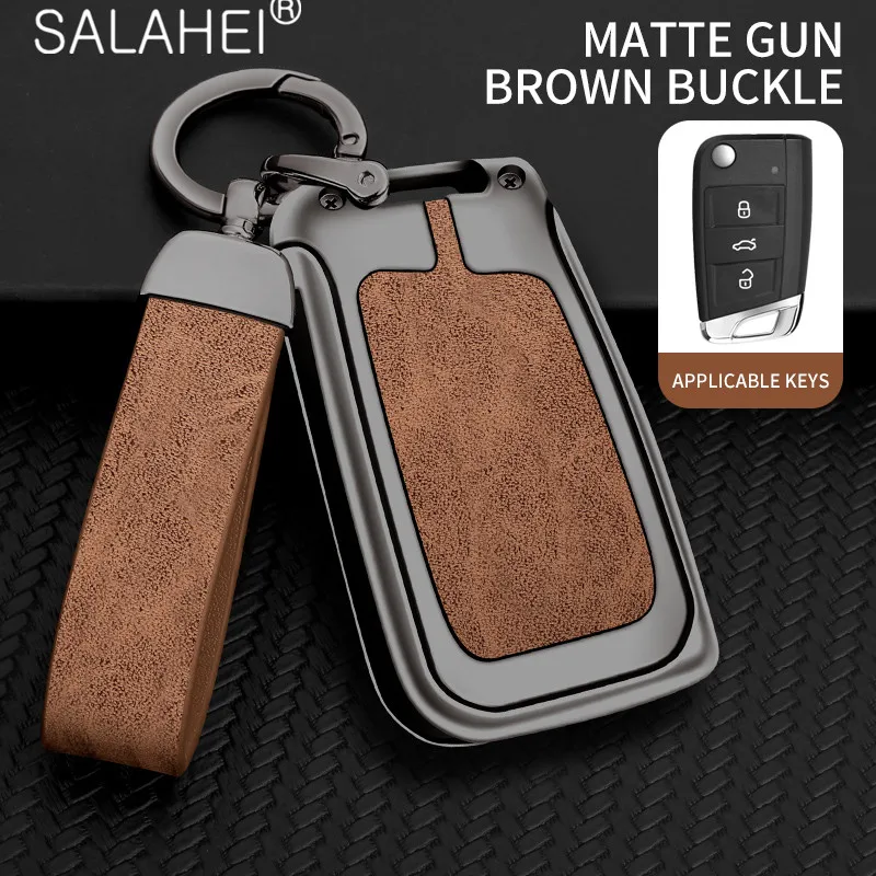 Alloy Leather Car Key Case Protection Shell For Volkswagen Golf Passat Jetta Polo T-Roc Teramont Magotan Bora For Skoda Octavia
Alloy Leather Car Key Case Protection Shell For Volkswagen Golf Passat Jetta Polo T-Roc Teramont Magotan Bora For Skoda Octavia