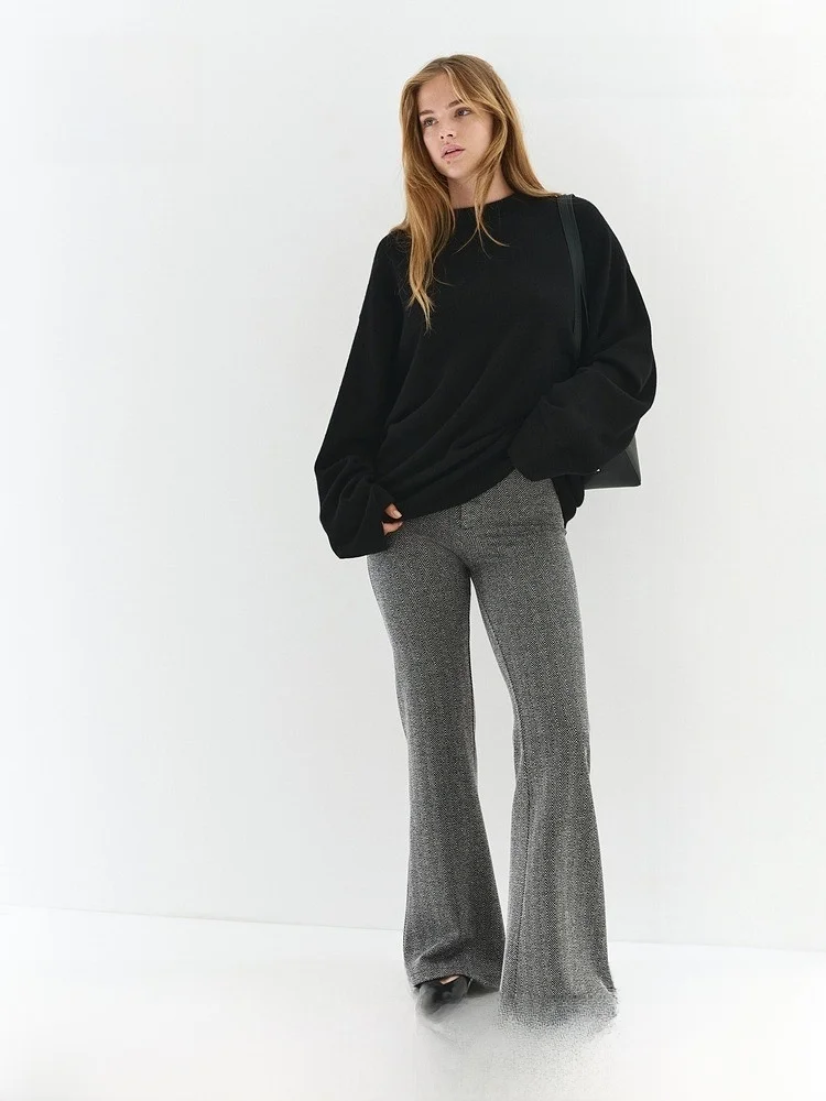 H&M Women's Casual High Waist Comfortable Commuting Fashionable Bell Bottom Pants Summer Collection 1297268
H&M Women's Casual High Waist Comfortable Commuting Fashionable Bell Bottom Pants Summer Collection 1297268