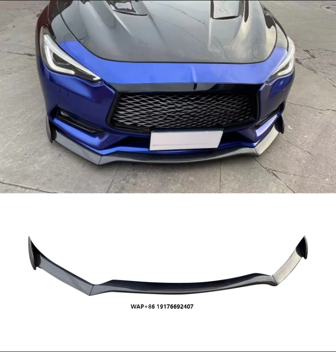 High Quality 3 Pieces Style Carbon Fiber Front Lip forInfiniti Q60 Front Bumper Splitter Lip
High Quality 3 Pieces Style Carbon Fiber Front Lip forInfiniti Q60 Front Bumper Splitter Lip