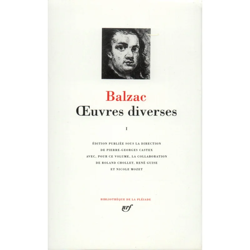 Oeuvres Diverses Vol 1 Honore DE Balzac Gallimard 9782070106646 Book
Oeuvres Diverses Vol 1 Honore DE Balzac Gallimard 9782070106646 Book