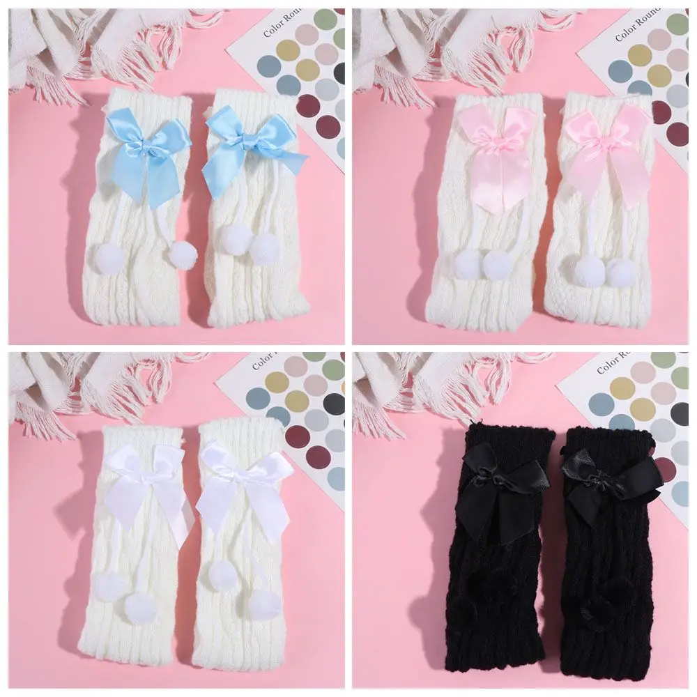 Streetwear Plush Ball Knitted Lolita Boot Cuffs Bowknot Warm Leg Warmers Women Sweet Thicken Winter Tube Stocking Spicy Girls
Streetwear Plush Ball Knitted Lolita Boot Cuffs Bowknot Warm Leg Warmers Women Sweet Thicken Winter Tube Stocking Spicy Girls