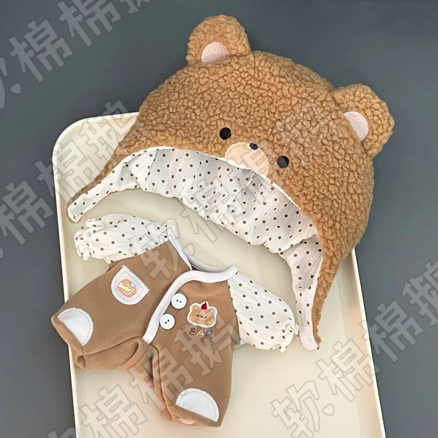 Kawaii плюшевая шапка с ушками, одежда с коричневым медведем, комбинезоны для 20 см, плюшевая кукла, плюшевая подушка, игрушки, костюм для косплея
Kawaii плюшевая шапка с ушками, одежда с коричневым медведем, комбинезоны для 20 см, плюшевая кукла, плюшевая подушка, игрушки, костюм для косплея