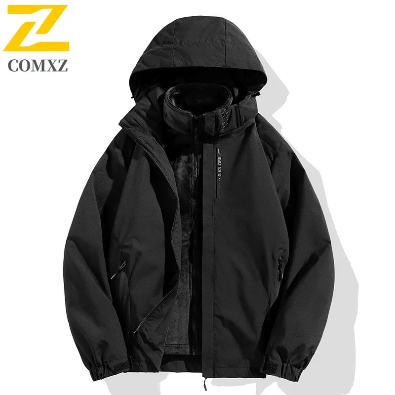COMXZ High Quality Mens Jacket Hooded Outdoor Adventure Comfortable Coat Casual Solid Color Lightweight Autumn Motorcycle Jacket
COMXZ High Quality Mens Jacket Hooded Outdoor Adventure Comfortable Coat Casual Solid Color Lightweight Autumn Motorcycle Jacket