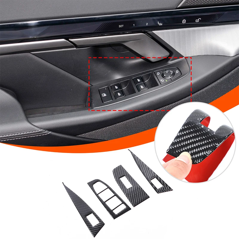 For BMW 5 Series i5 G60 G61 G68 2024 2025 Car Window Switch Panel Real Carbon Fiber Front Door Protector Sticker LHD Trim
For BMW 5 Series i5 G60 G61 G68 2024 2025 Car Window Switch Panel Real Carbon Fiber Front Door Protector Sticker LHD Trim