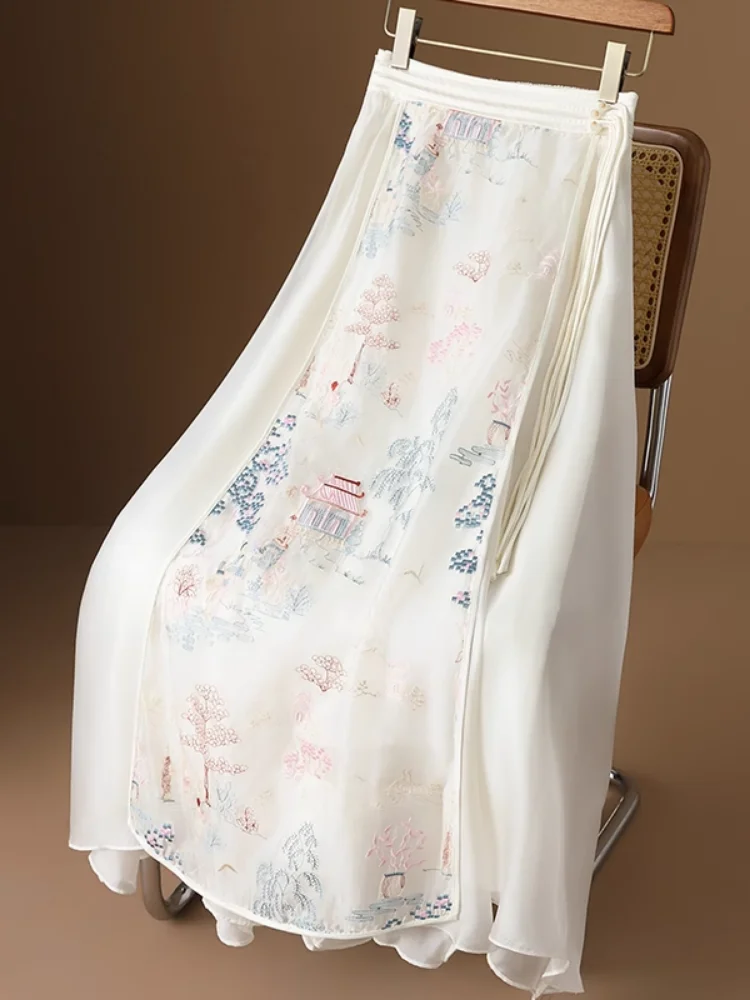 Floral Embroidered Mid-length Skirt Women Ethnic Vintage Chinese Hanfu Horse Face Skirts
Floral Embroidered Mid-length Skirt Women Ethnic Vintage Chinese Hanfu Horse Face Skirts