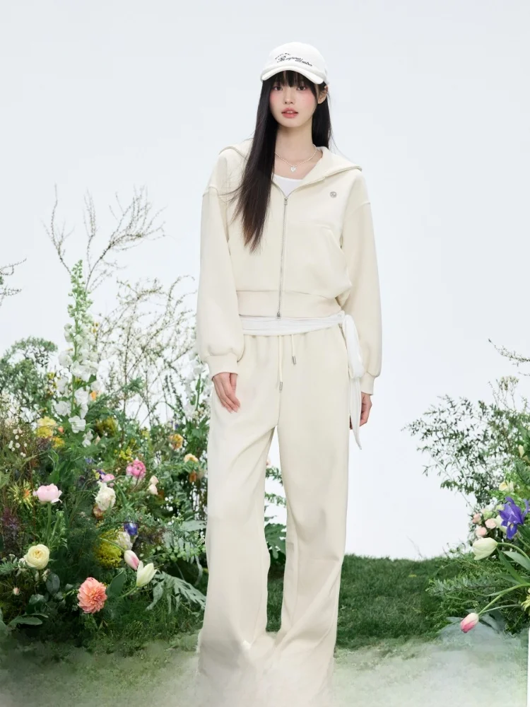 ELEVEN SP Women's Sporty Two-Piece Set Spring Casual Long Sleeve Hoodie Top And High Waist Long Pants Comfortable Cotton Blend
ELEVEN SP Women's Sporty Two-Piece Set Spring Casual Long Sleeve Hoodie Top And High Waist Long Pants Comfortable Cotton Blend