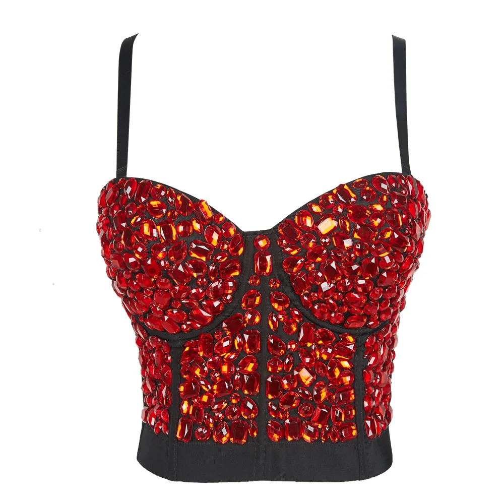 Nightclub Sexy European and American Multi-Color Acrylic Beads Performance Clothing Shaping Corset Small Batch Production
Nightclub Sexy European and American Multi-Color Acrylic Beads Performance Clothing Shaping Corset Small Batch Production