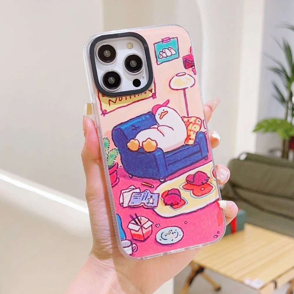 MagSafe Transparent Border Cartoon Duck Phone Case Cover for IPhone 11 12 13 14 15 16 Pro Max Case for IPhone 16 Pro
MagSafe Transparent Border Cartoon Duck Phone Case Cover for IPhone 11 12 13 14 15 16 Pro Max Case for IPhone 16 Pro
