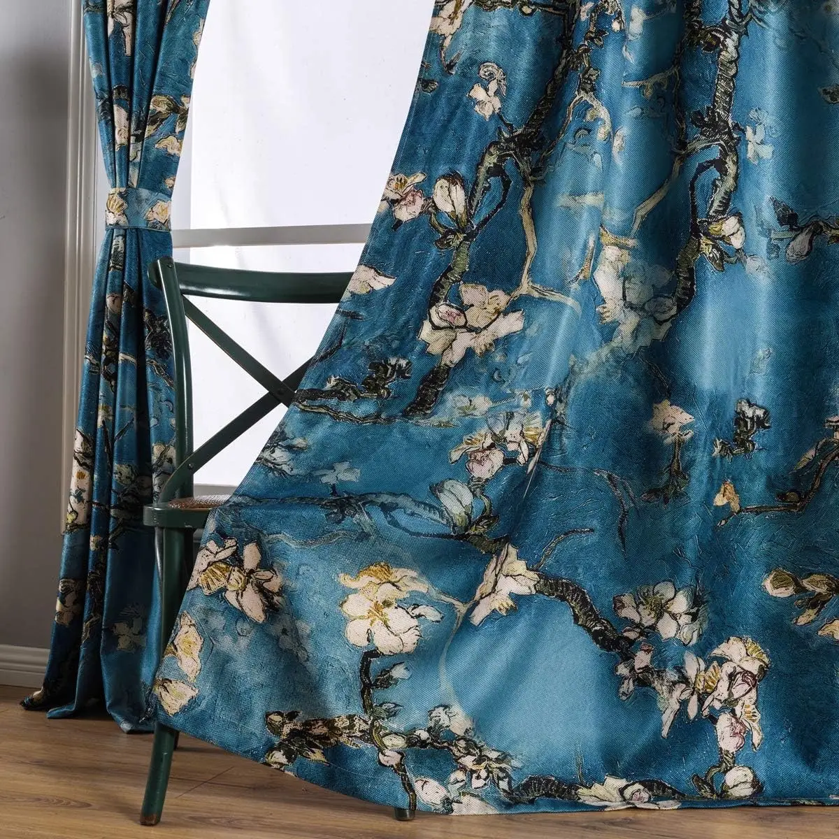Blue Plum Blossom Print Curtains 95 Inch Length 2 Panels Set for Living Room Bedroom Window Treatment
Blue Plum Blossom Print Curtains 95 Inch Length 2 Panels Set for Living Room Bedroom Window Treatment