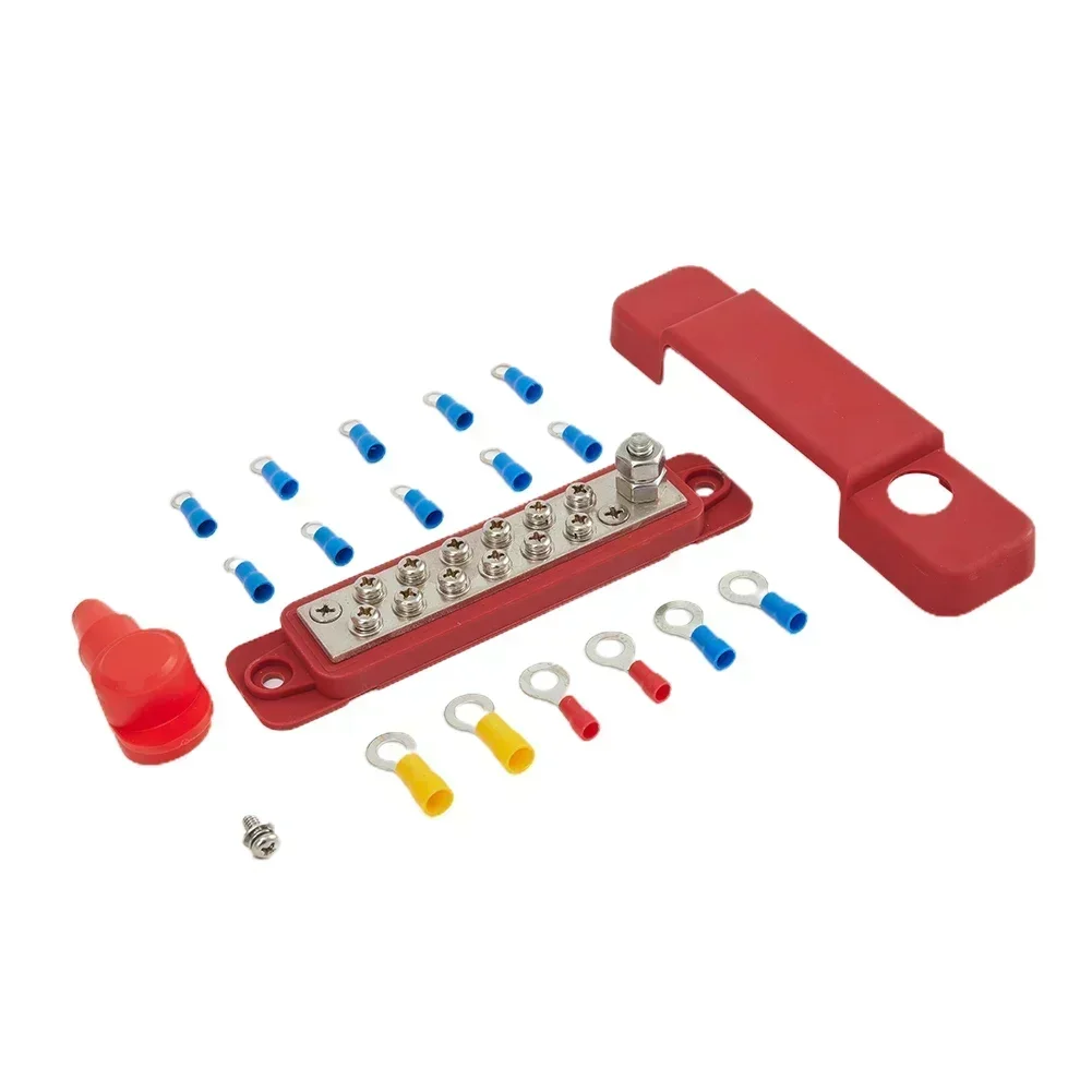 12 Point Battery Power Distribution Block Bus Bar Positive Negative 12V 180A Power Distribution Block Termianl For Car RVs Boat
12 Point Battery Power Distribution Block Bus Bar Positive Negative 12V 180A Power Distribution Block Termianl For Car RVs Boat