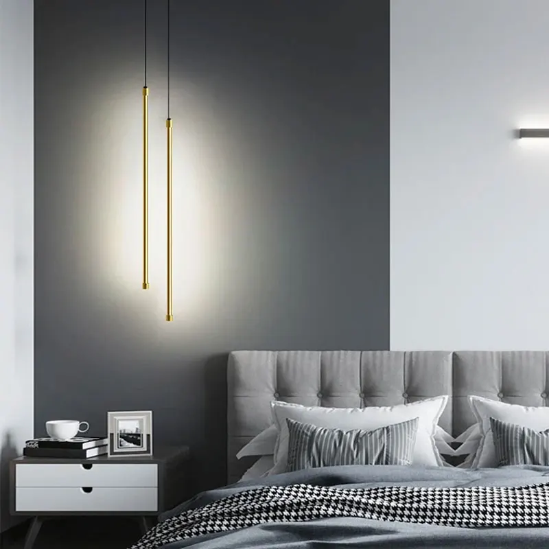 Nordic Line Strip Pendant Lights Bedroom Bedside Lamp Living Room Background Wall Decor Hanging Lighting LED Hanglamp
Nordic Line Strip Pendant Lights Bedroom Bedside Lamp Living Room Background Wall Decor Hanging Lighting LED Hanglamp