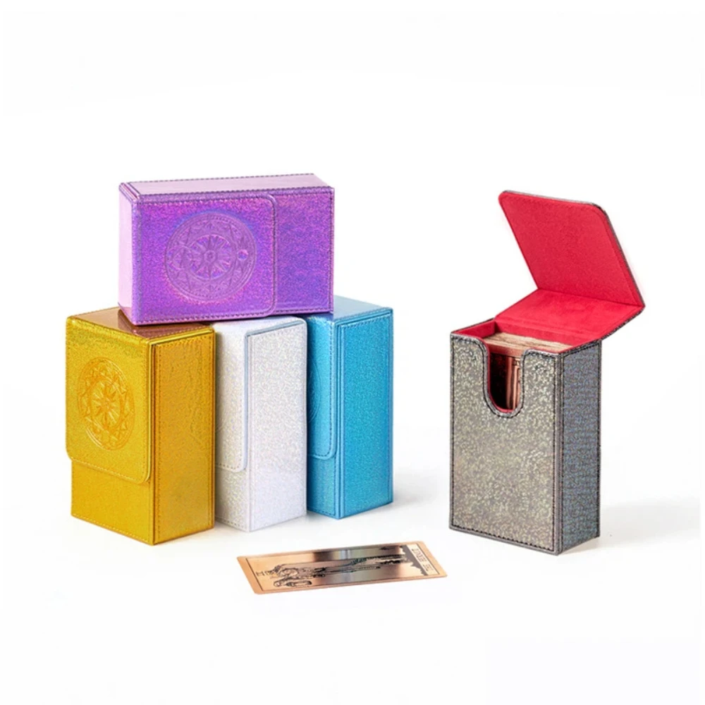 Holographic PU Magnetic Tarot TCG Deck Box Flip Top Card Storage Case
Holographic PU Magnetic Tarot TCG Deck Box Flip Top Card Storage Case
