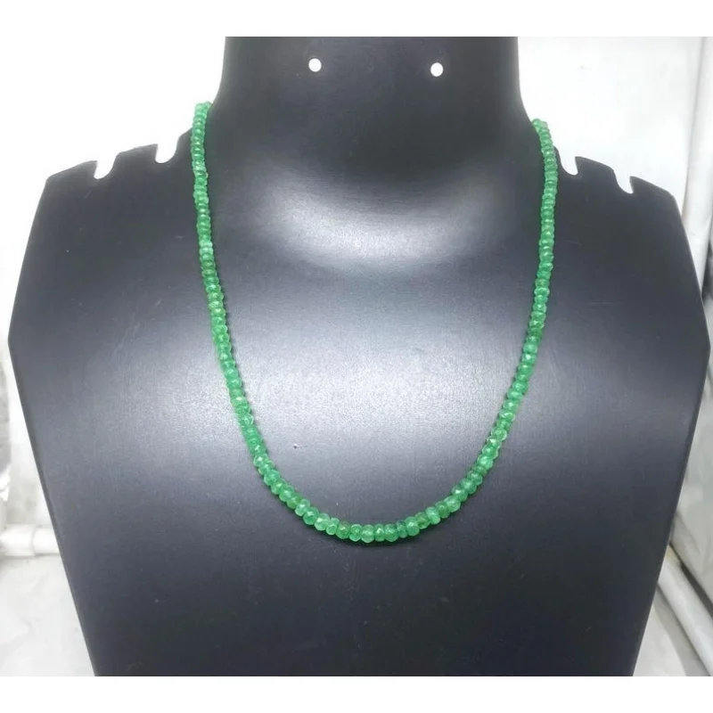 A++ Natural 3-4MM Russian Emerald Smooth Rondelle Gemstone Beads Necklaces 32''
A++ Natural 3-4MM Russian Emerald Smooth Rondelle Gemstone Beads Necklaces 32''