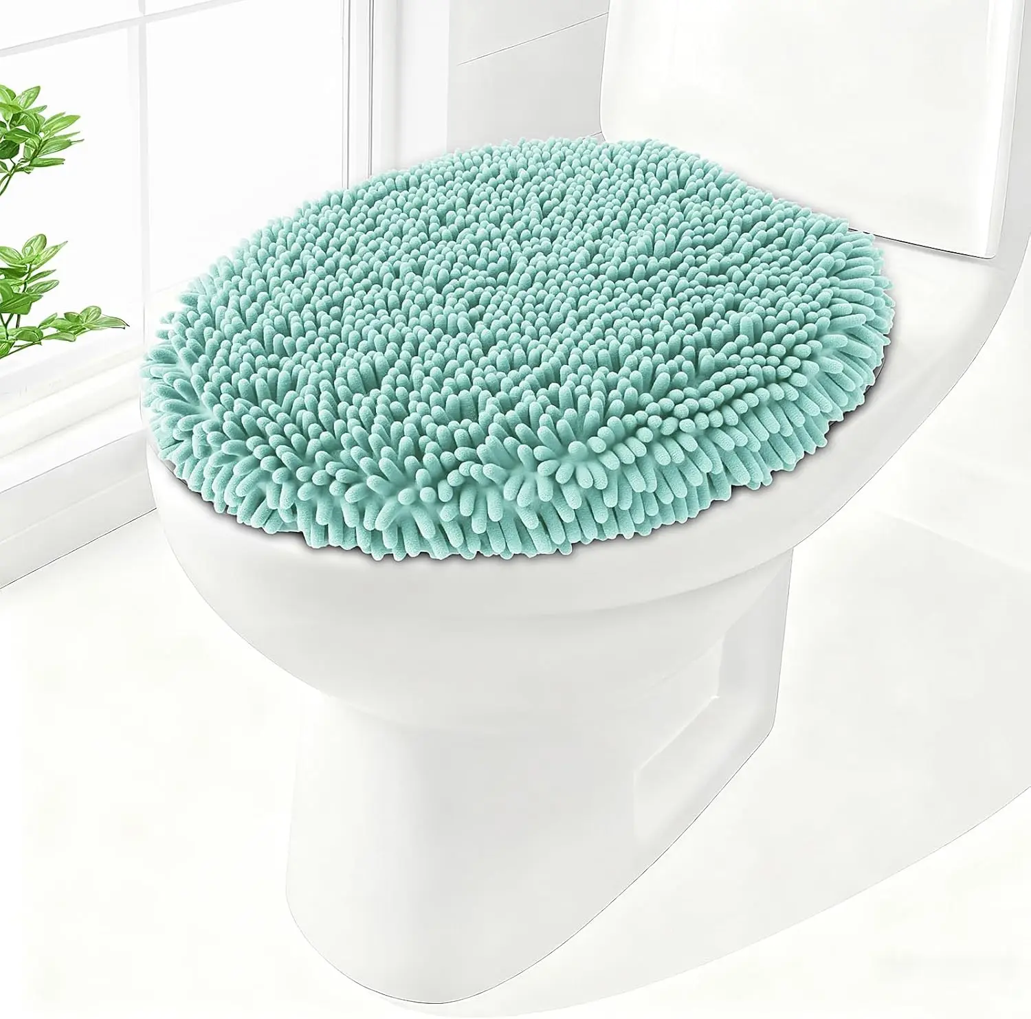Soft Chenille Toilet Lid Cover, Machine Washable with Adjustable Rubber Backing, Fits Most Round and Elongated Seats
Soft Chenille Toilet Lid Cover, Machine Washable with Adjustable Rubber Backing, Fits Most Round and Elongated Seats