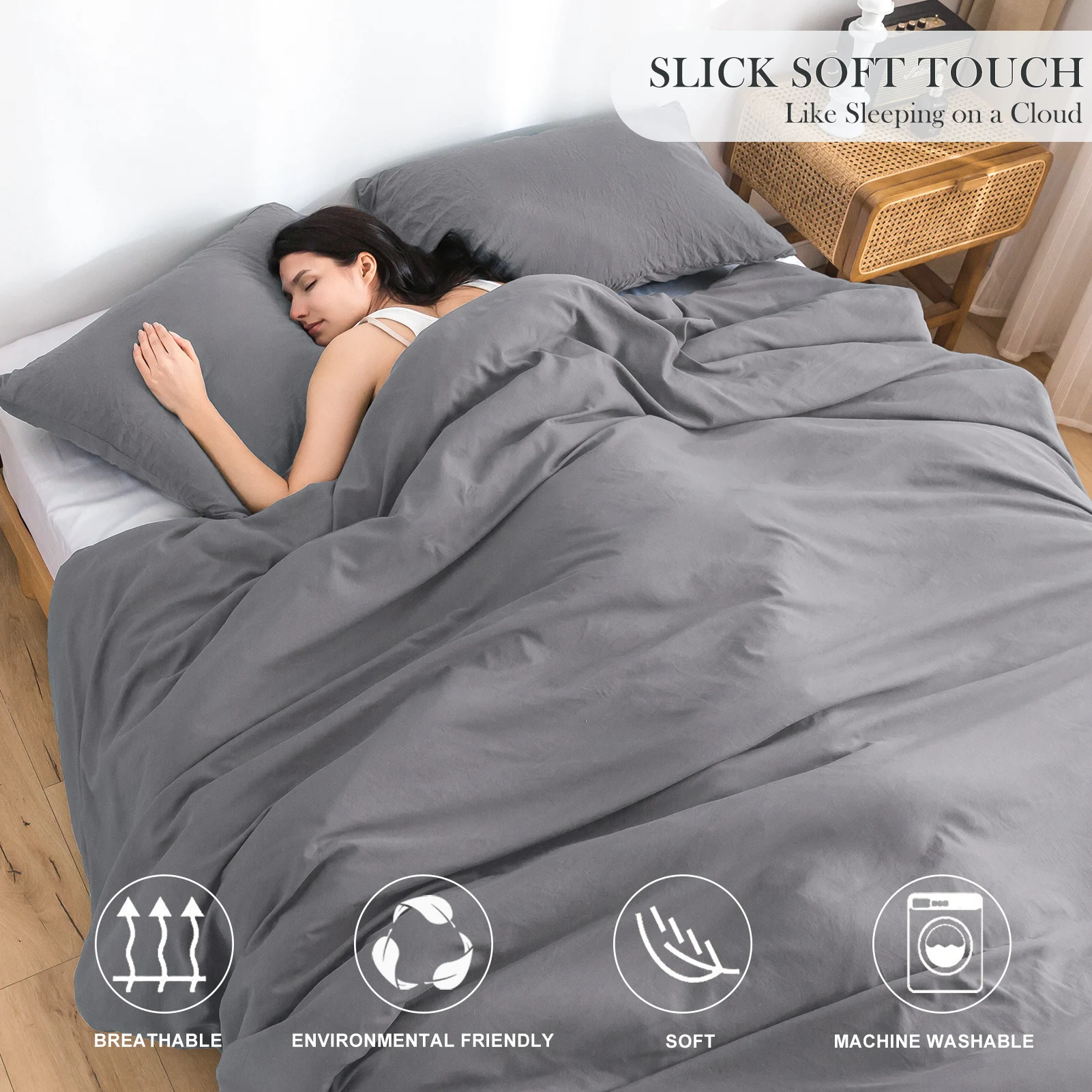 All Seasons Use LightWeight Fluffy Cotton Fabric,Ultra-Soft Washed Bedding Comforter Sets Bed,1 Bed Comforter & 1 Pillow Sham.
All Seasons Use LightWeight Fluffy Cotton Fabric,Ultra-Soft Washed Bedding Comforter Sets Bed,1 Bed Comforter & 1 Pillow Sham.